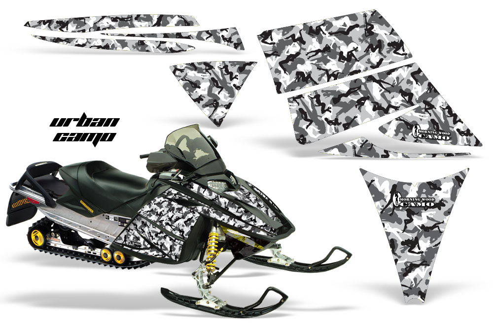 Ski-Doo Rev Graphics Kit URBANCAMO White